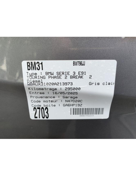 Volant BMW SERIE 3 E91 TOURING PHASE 2 BREAK Diesel