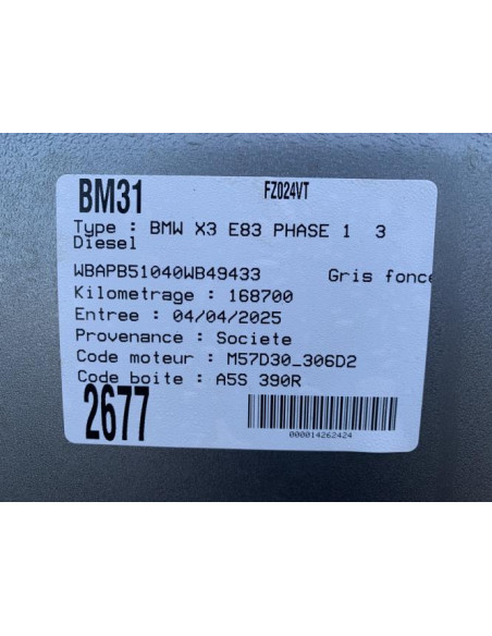 Face avant BMW X3 E83 PHASE 1 Diesel