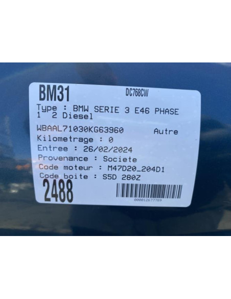 Pare soleil gauche BMW SERIE 3 E46 PHASE 1 Diesel