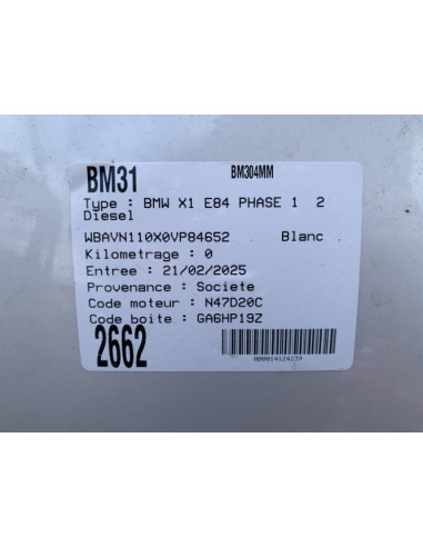 Radiateur eau BMW X1 E84 PHASE 1 Diesel