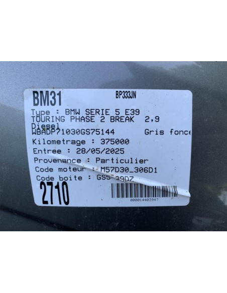 Cardan arriere droit (transmission) BMW SERIE 5 E39 TOURING PHASE 2 BREAK Diesel