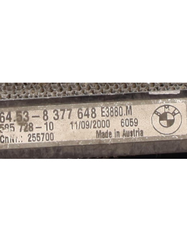 Radiateur clim BMW SERIE 3 E46 PHASE 1 Diesel