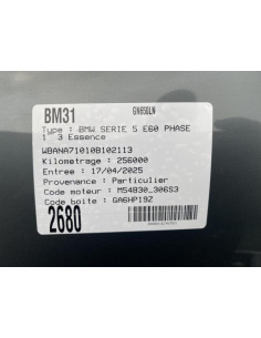 Levier de vitesses BMW SERIE 5 E60 PHASE 1 Essence 2