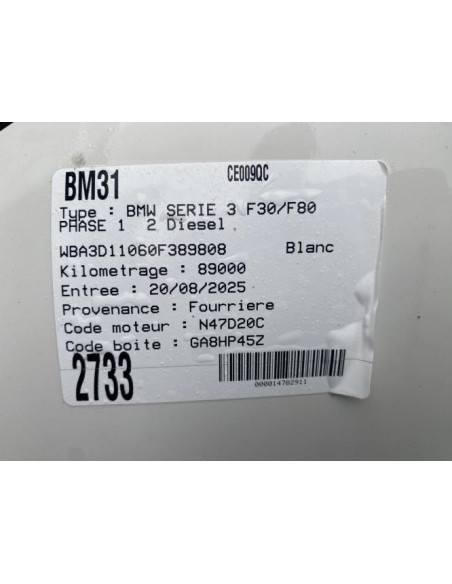 Boitier xenon BMW SERIE 3 F30 PHASE 1 Diesel