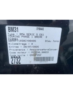 Bas de caisse droit BMW SERIE 5 E61 TOURING PHASE 1 BREAK Diesel 2