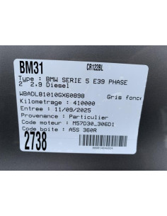Porte arriere droit BMW SERIE 5 E39 PHASE 2 Diesel 2