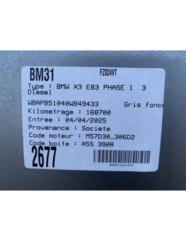 Antenne BMW X3 E83 PHASE 1 Diesel