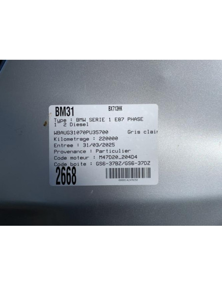 Capteur BMW SERIE 1 E87 PHASE 1 Diesel