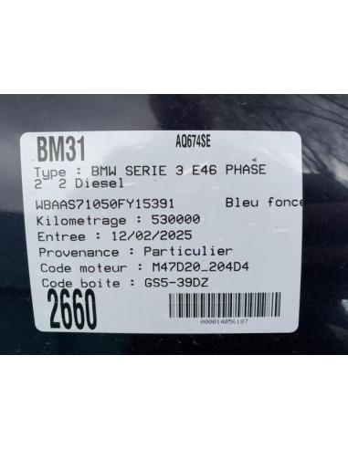 Triangle avant gauche BMW SERIE 3 E46 PHASE 2 Diesel