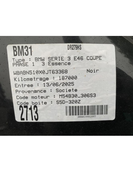 Capteur BMW SERIE 3 E46 COUPE PHASE 1 Essence