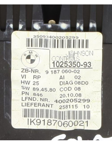 Compteur BMW SERIE 3 E91 TOURING PHASE 2 BREAK Diesel