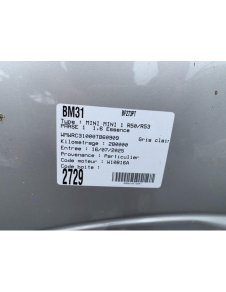 Mastervac MINI MINI 1 R50/R53 PHASE 1 Essence