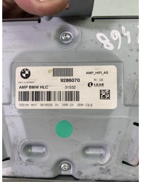 Amplificateur audio BMW SERIE 3 F31 TOURING PHASE 1 BREAK Diesel