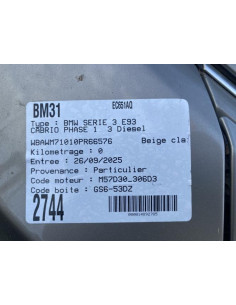 Ressort de suspension arriere gauche BMW SERIE 3 E93 CABRIO PHASE 1 Diesel 2