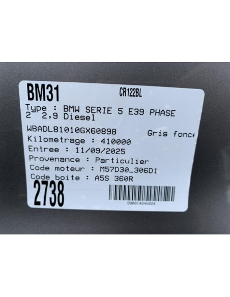 Antenne BMW SERIE 5 E39 PHASE 2 Diesel