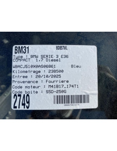 Fermeture centralisee avant gauche BMW SERIE 3 E36 COMPACT Diesel 2