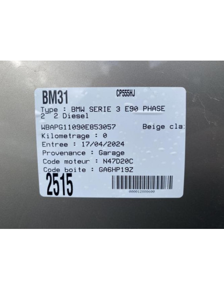 Durite BMW SERIE 3 E90 PHASE 2 Diesel