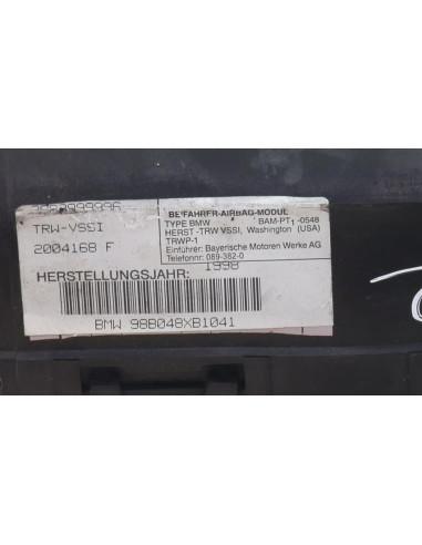 Air bag passager BMW Z3 E36 ROADSTER CABRIOLET Essence
