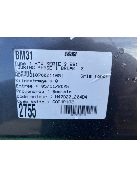 Aerateur tableau de bord avant droit BMW SERIE 3 E91 TOURING PHASE 1 BREAK Diesel