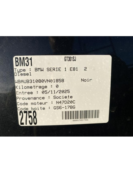 Grille de calandre droite BMW SERIE 1 E81 Diesel