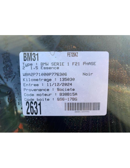 Rampe injection BMW SERIE 1 F21 PHASE 2 Essence