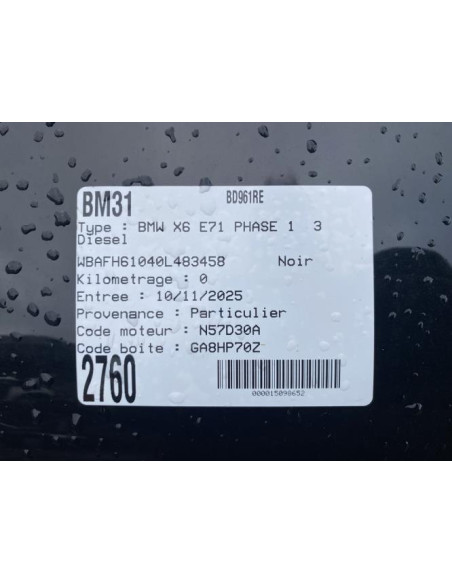 Radiateur clim BMW X6 E71 PHASE 1 Diesel