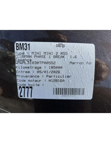 Vitre avant gauche MINI MINI 2 R55 CLUBMAN PHASE 1 BREAK Essence