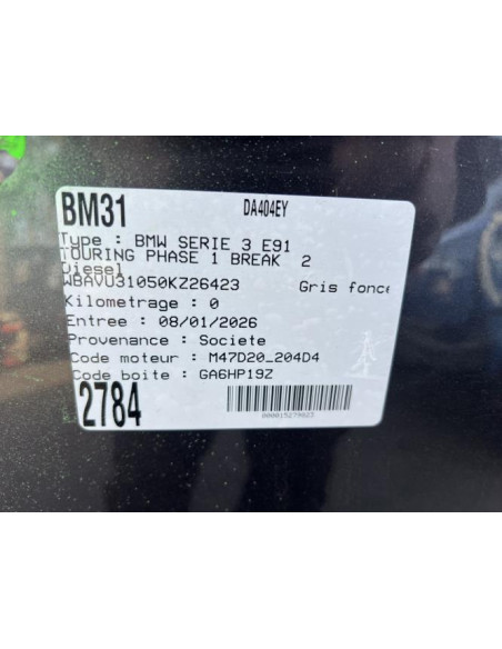Compteur BMW SERIE 3 E91 TOURING PHASE 1 BREAK Diesel