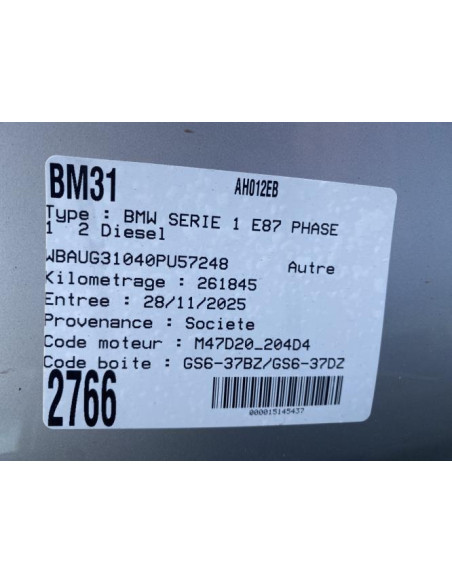 Boite de vitesses BMW SERIE 1 E87 PHASE 1 Diesel