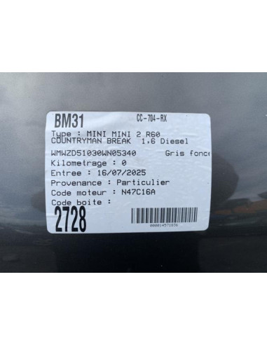 Alternateur MINI MINI 2 R60 COUNTRYMAN BREAK Diesel
