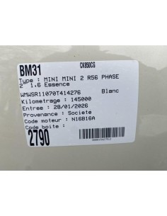 Recepteur MINI MINI 2 R56 PHASE 2 Essence 2