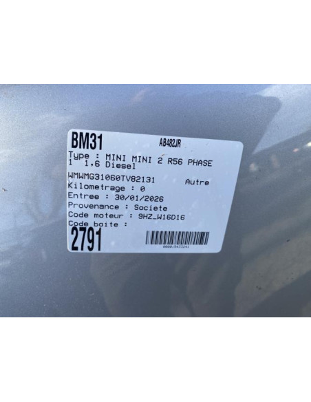 Ciel de toit MINI MINI 2 R56 PHASE 1 Diesel