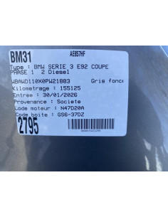 Ciel de toit BMW SERIE 3 E92 COUPE PHASE 1 Diesel 2