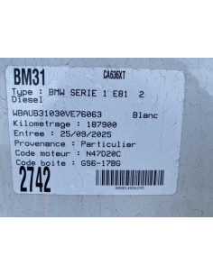 Chargeur CD BMW SERIE 1 E81 Diesel