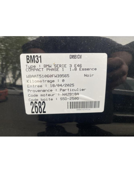 Retroviseur gauche BMW SERIE 3 E46 COMPACT PHASE 1 Essence