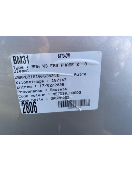 Leve vitre electrique avant gauche BMW X3 E83 PHASE 2 Diesel