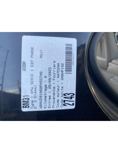 Face avant BMW SERIE 1 E87 PHASE 2 Diesel