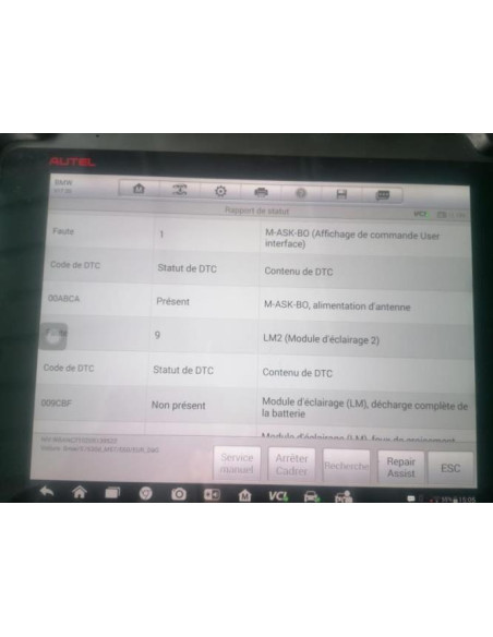 Ecran GPS BMW SERIE 5 E60 PHASE 1 