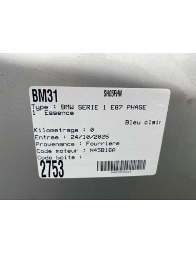 Antenne BMW SERIE 1 E87 PHASE 1 Essence