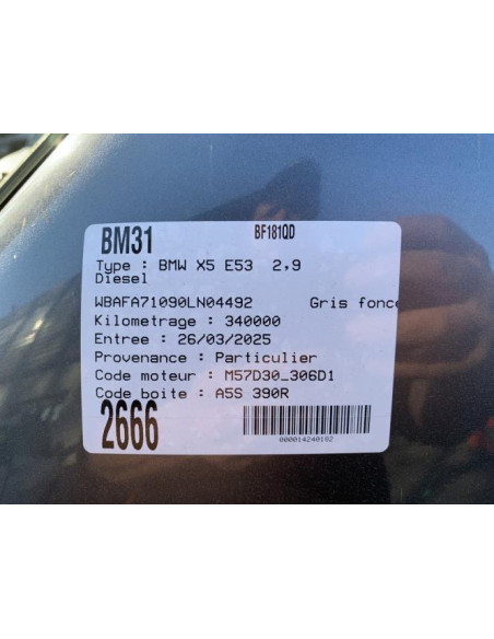 Grille de calandre droite BMW X5 E53 Diesel