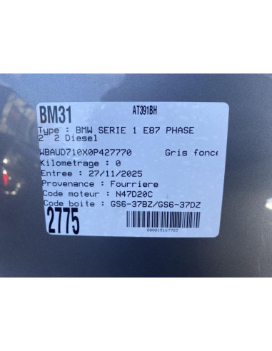 Tableau de bord BMW SERIE 1 E87 PHASE 2 Diesel