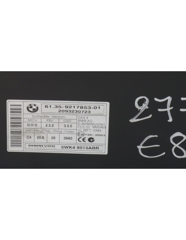 Calculateur BMW SERIE 1 E87 PHASE 2 Diesel
