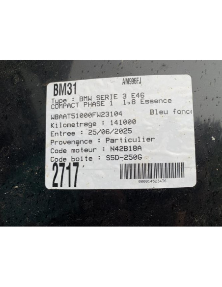Fusee avant droit BMW SERIE 3 E46 COMPACT PHASE 1 Essence