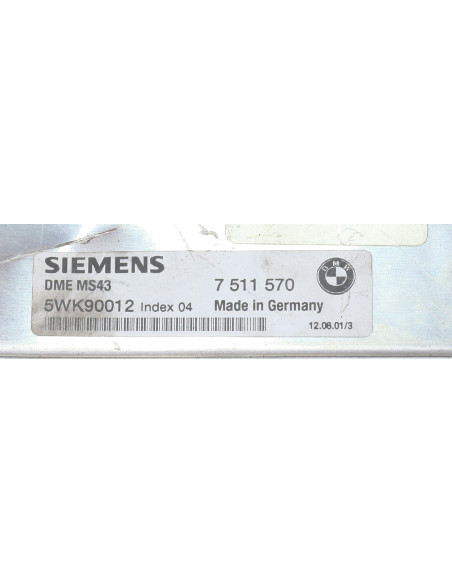 Calculateur moteur BMW SERIE 5 E39 PHASE 2 Essence
