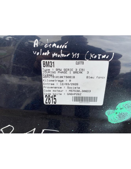Compteur BMW SERIE 3 E91 TOURING PHASE 1 BREAK Diesel
