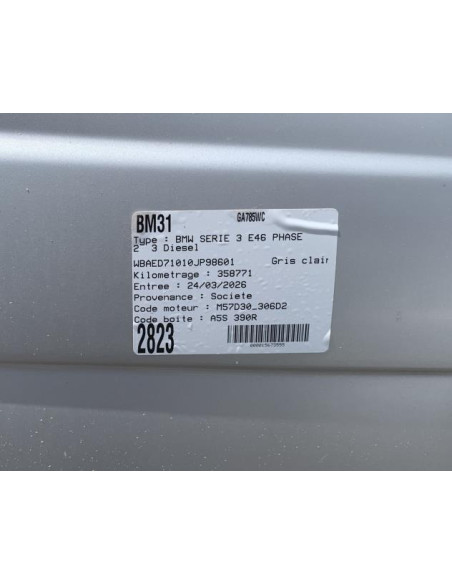 Pont (propulsion) BMW SERIE 3 E46 PHASE 2 Diesel