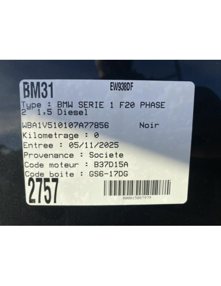 Ecran GPS BMW SERIE 1 F20 PHASE 2 Diesel