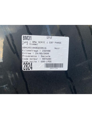 Kit de demarrage BMW SERIE 1 E87 PHASE 2 Diesel