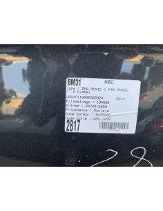 Support de pare chocs arriere BMW SERIE 1 F20 PHASE 1 Diesel