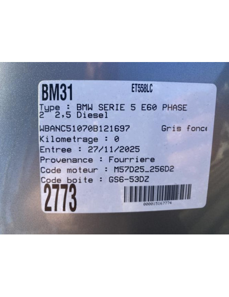 Compteur BMW SERIE 5 E60 PHASE 1 